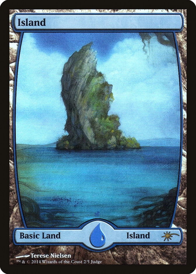 Island (2★) [Judge Gift Cards 2014] Magic: The Gathering