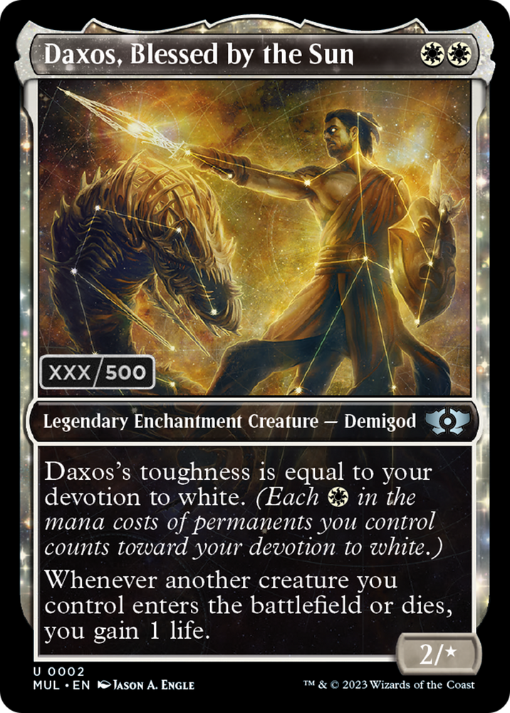 Daxos, Blessed by the Sun (Serialized) [Multiverse Legends] Magic: The Gathering