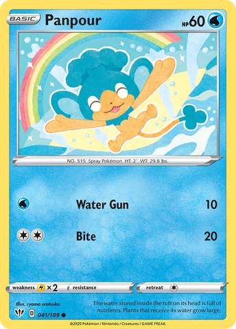 Panpour (041/189) [Sword & Shield: Darkness Ablaze] Pokémon