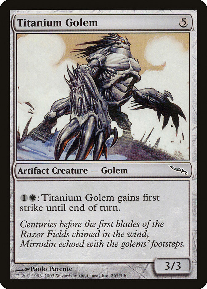 Titanium Golem [Mirrodin] Magic: The Gathering