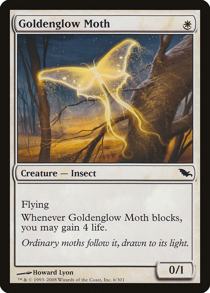 Goldenglow Moth [Shadowmoor] Magic: The Gathering