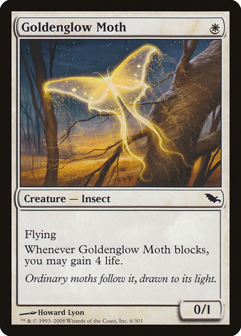Goldenglow Moth [Shadowmoor] Magic: The Gathering