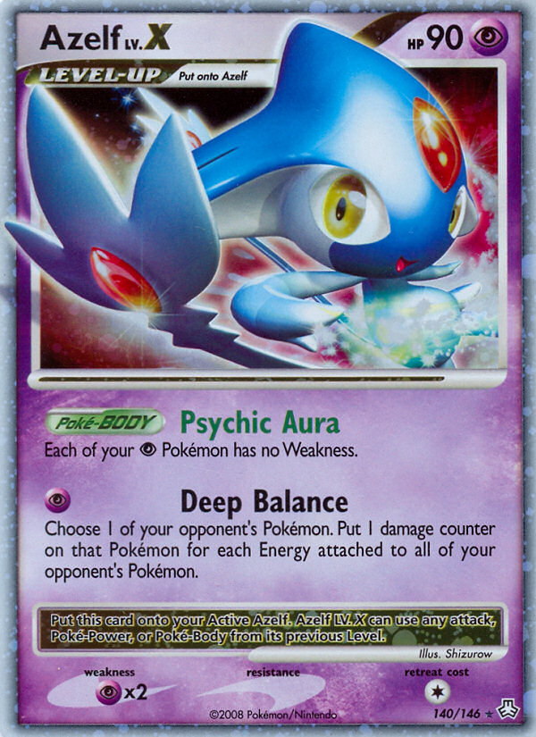 Azelf LV.X (140/146) [Diamond & Pearl: Legends Awakened] Pokémon