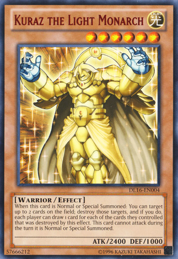 Kuraz the Light Monarch (Red) [DL16-EN004] Rare Yu-Gi-Oh!