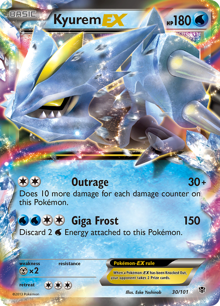 Kyurem EX (30/101) [Black & White: Plasma Blast] Pokémon