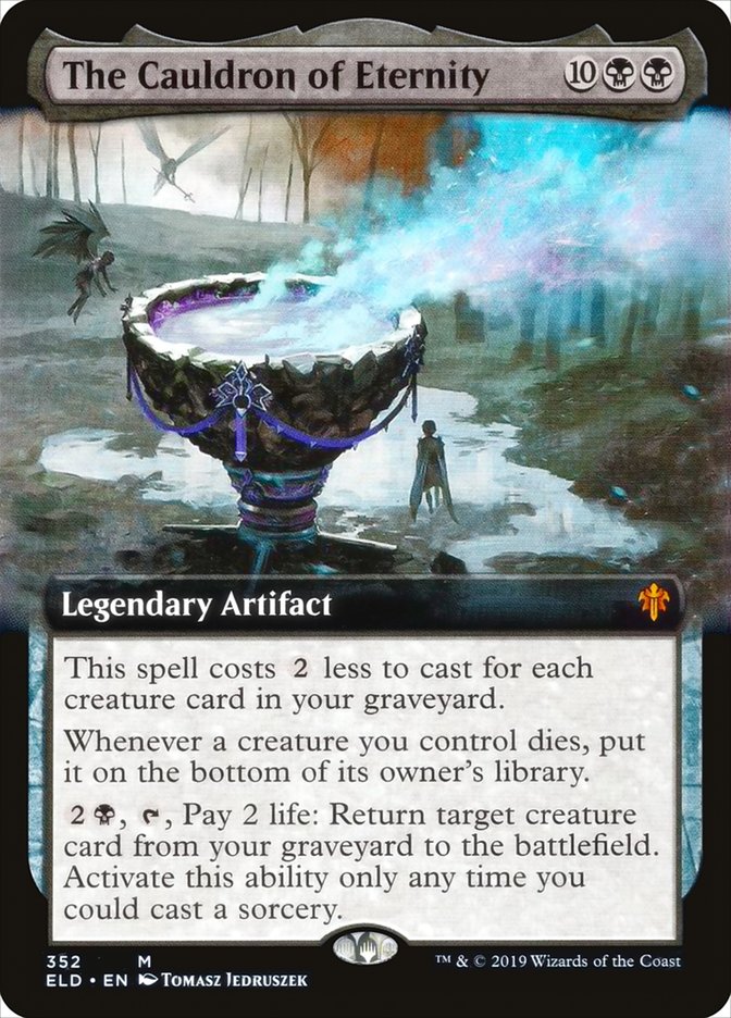 The Cauldron of Eternity (Extended Art) [Throne of Eldraine] Magic: The Gathering