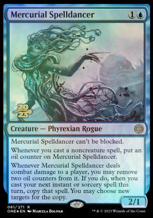 Mercurial Spelldancer [Phyrexia: All Will Be One Prerelease Promos] Magic: The Gathering