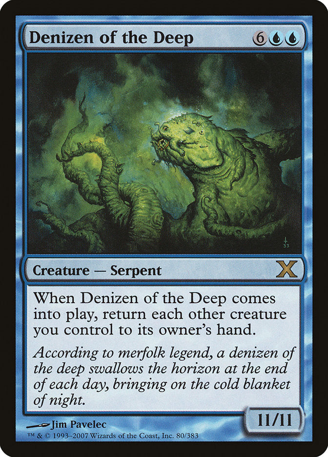 Denizen of the Deep [Tenth Edition] Magic: The Gathering