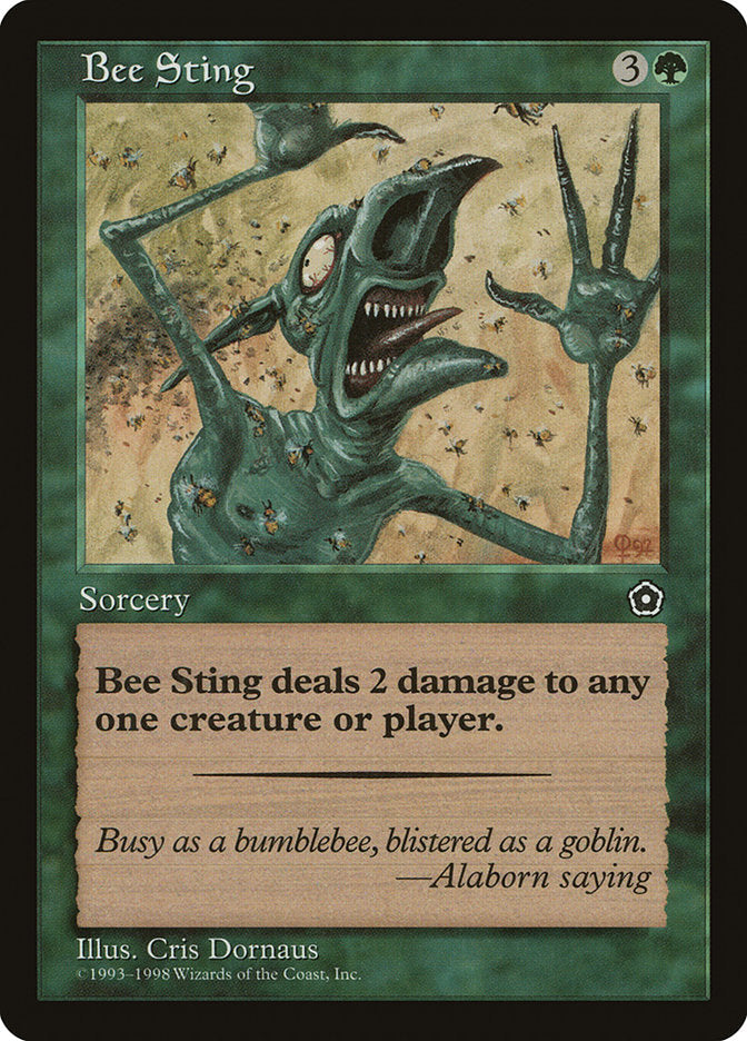 Bee Sting [Portal Second Age] Magic: The Gathering