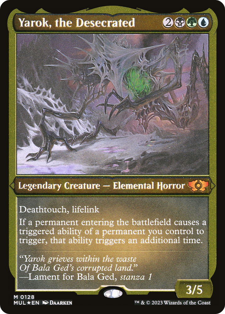 Yarok, the Desecrated (Foil Etched) [Multiverse Legends] Magic: The Gathering