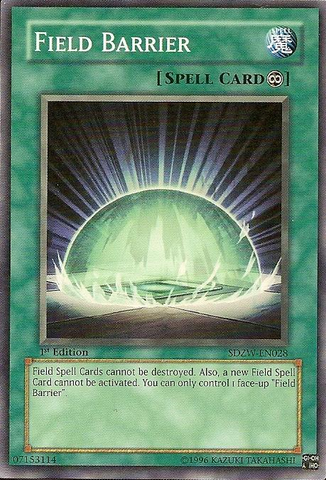 Field Barrier [SDZW-EN028] Common Yu-Gi-Oh!