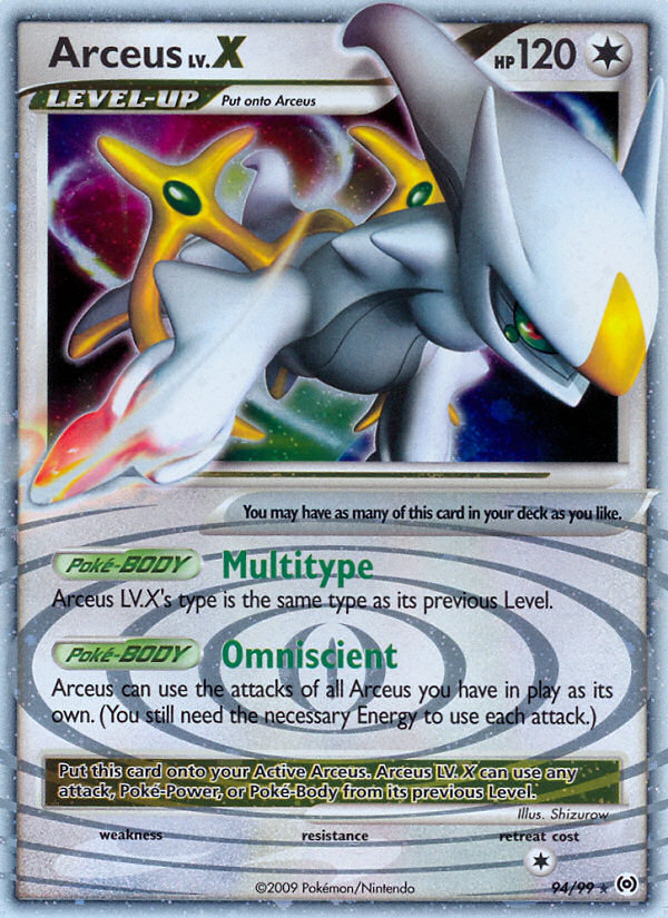 Arceus LV.X (94/99) [Platinum: Arceus] Pokémon