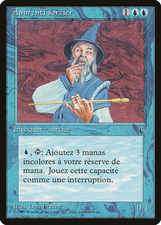 Apprentice Wizard (French) - "Apprenti sorcier" [Renaissance] Magic: The Gathering
