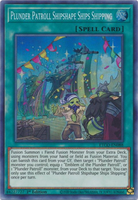 Plunder Patroll Shipshape Ships Shipping [ETCO-EN088] Super Rare Yu-Gi-Oh!