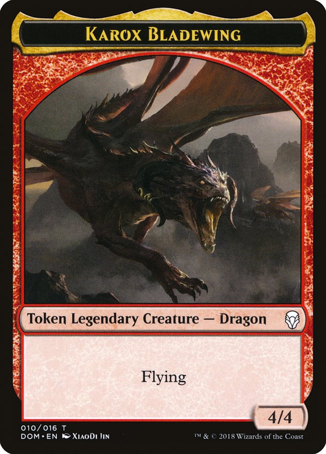 Karox Bladewing Token [Dominaria Tokens] Magic: The Gathering