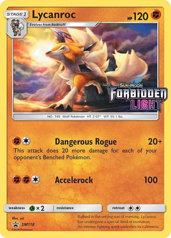 Lycanroc (SM118) (Prerelease Promo) [Sun & Moon: Black Star Promos] Pokémon