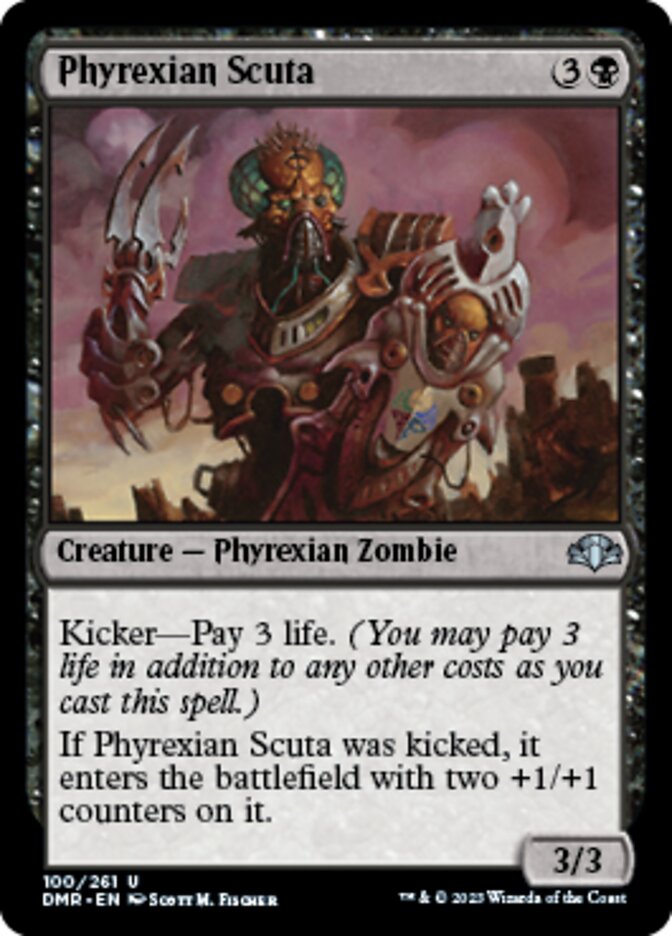 Phyrexian Scuta [Dominaria Remastered] Magic: The Gathering