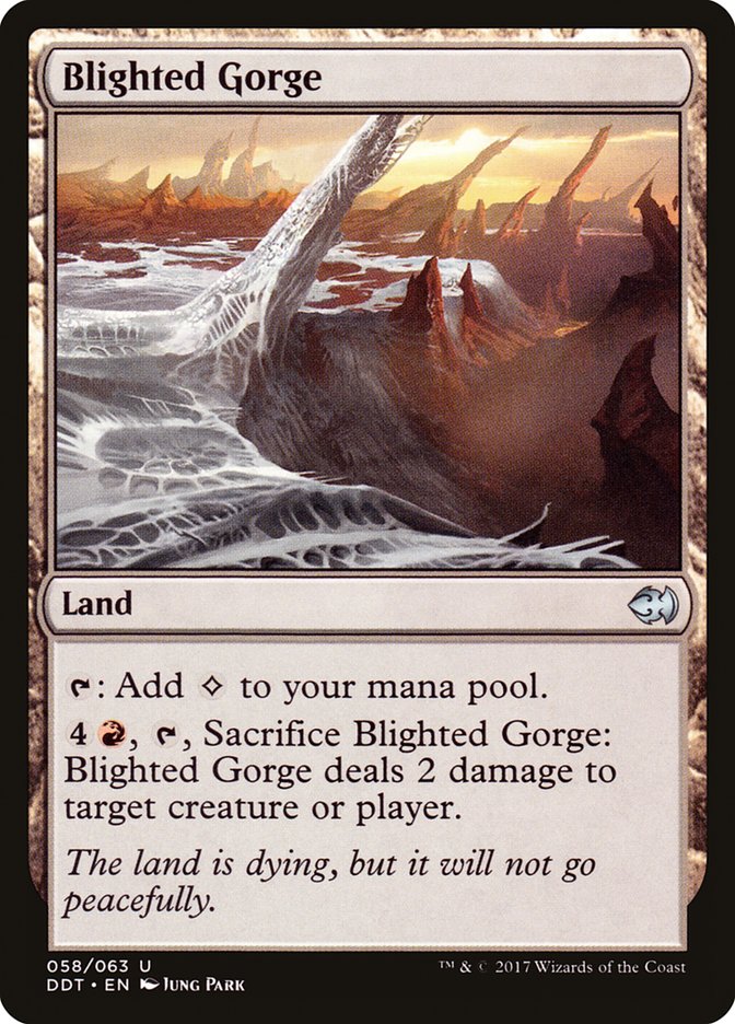 Blighted Gorge [Duel Decks: Merfolk vs. Goblins] Magic: The Gathering