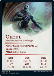 Ghoul Art Card (Gold-Stamped Signature) [Dungeons & Dragons: Adventures in the Forgotten Realms Art Series] Magic: The Gathering