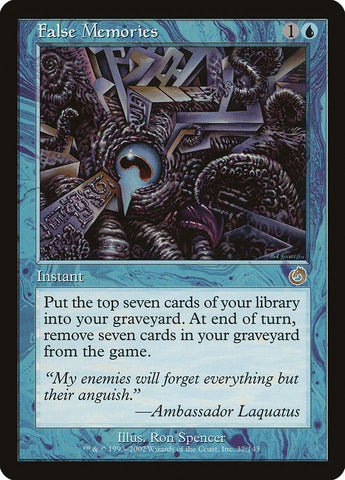 False Memories [Torment] Magic: The Gathering