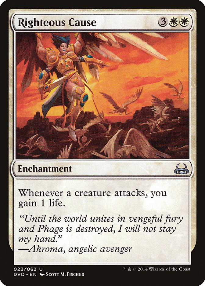 Righteous Cause (Divine vs. Demonic) [Duel Decks Anthology] Magic: The Gathering