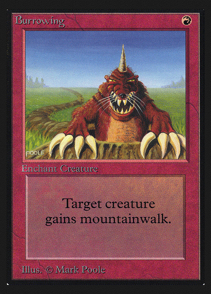 Burrowing [International Collectors' Edition] Magic: The Gathering