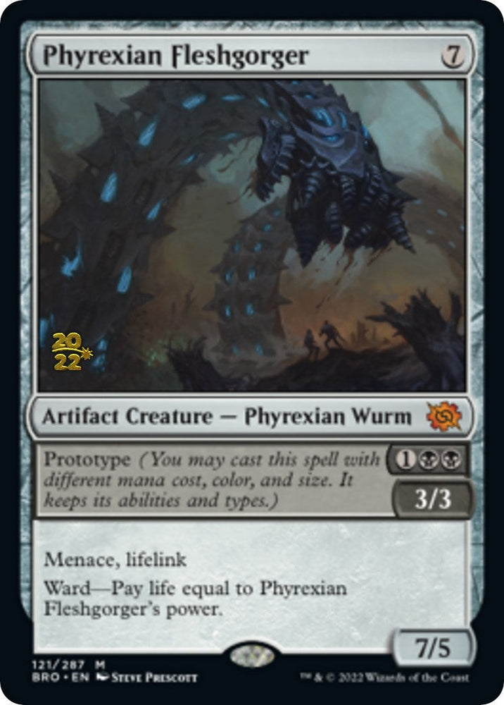 Phyrexian Fleshgorger [The Brothers' War Prerelease Promos] Magic: The Gathering