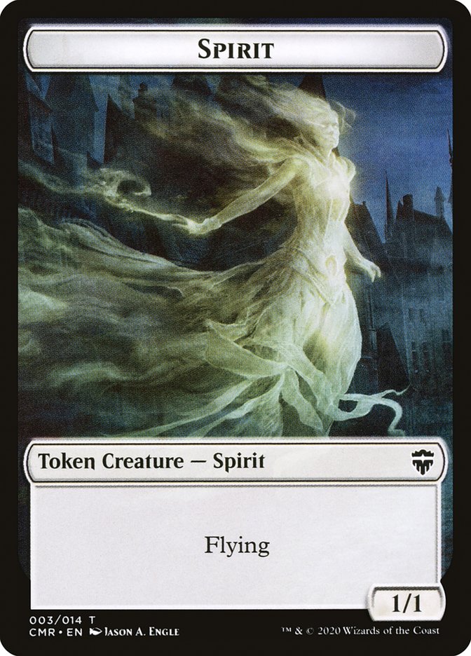 Spirit // Thrull Double-Sided Token [Commander Legends Tokens] Magic: The Gathering