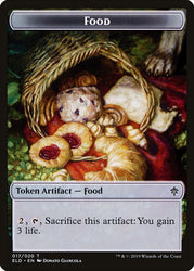 Mouse // Food (17) Double-Sided Token [Throne of Eldraine Tokens] Magic: The Gathering