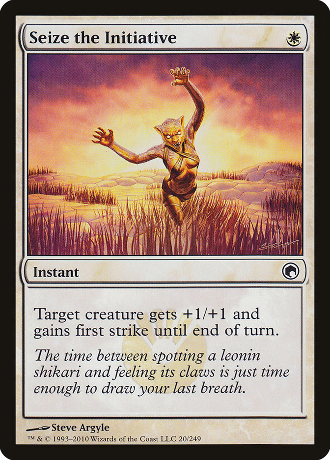 Seize the Initiative [Scars of Mirrodin] Magic: The Gathering