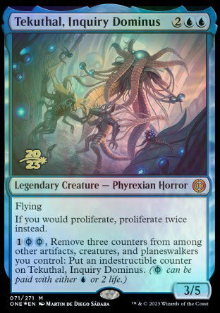 Tekuthal, Inquiry Dominus [Phyrexia: All Will Be One Prerelease Promos] Magic: The Gathering