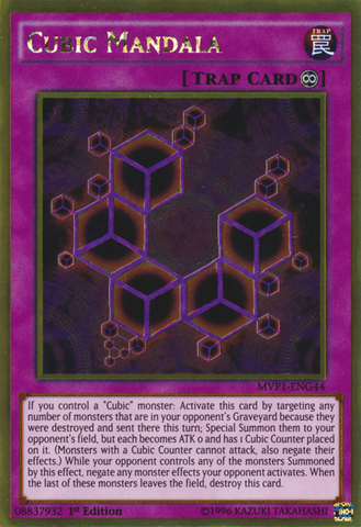 Cubic Mandala [MVP1-ENG44] Gold Rare Yu-Gi-Oh!