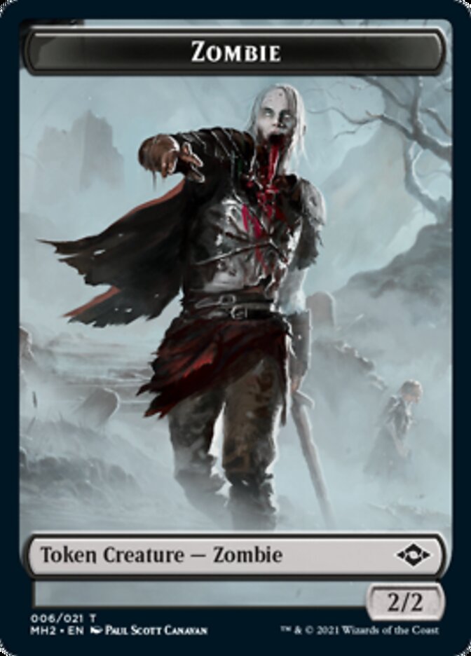 Squirrel // Zombie Double-Sided Token [Modern Horizons 2 Tokens] Magic: The Gathering