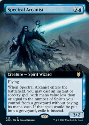 Spectral Arcanist (Extended Art) [Innistrad: Crimson Vow Commander] Magic: The Gathering