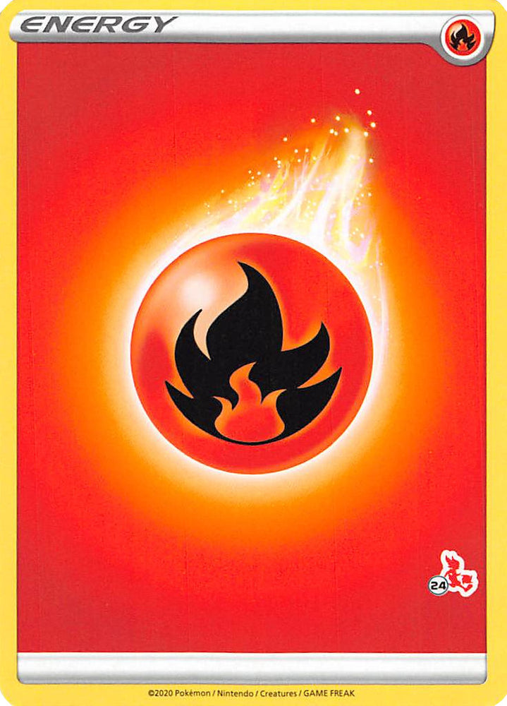 Fire Energy (Cinderace Stamp #24) [Battle Academy 2022] Pokémon