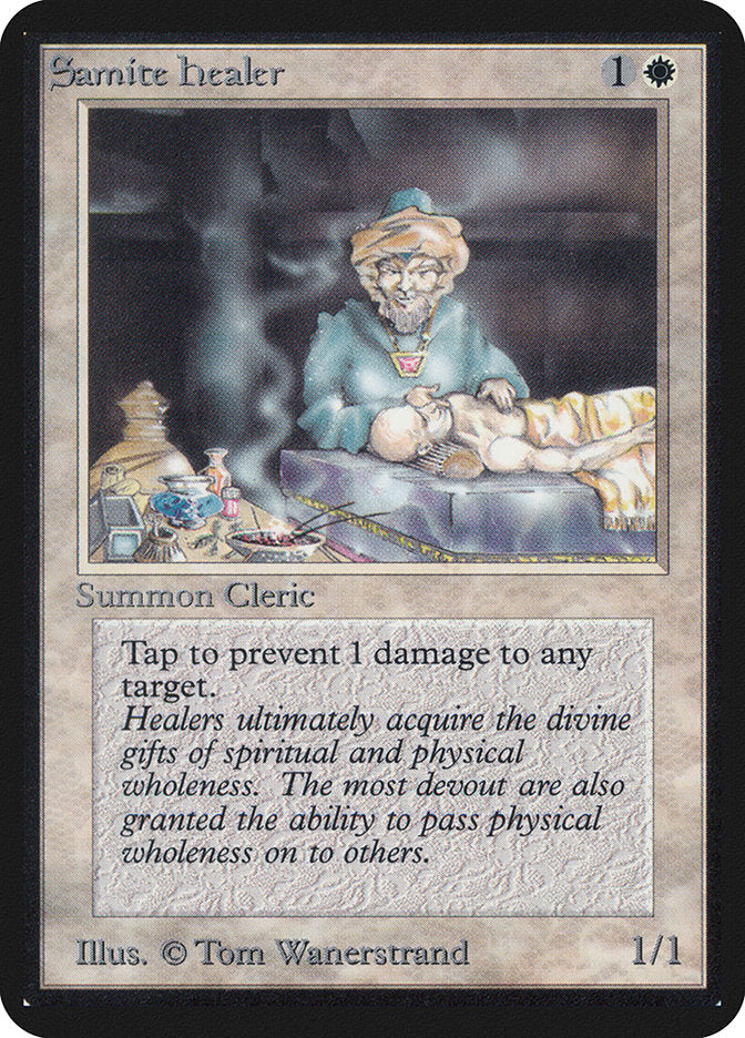 Samite Healer [Alpha Edition] Magic: The Gathering