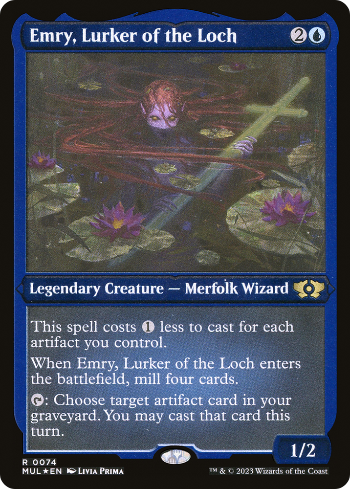Emry, Lurker of the Loch (Foil Etched) [Multiverse Legends] Magic: The Gathering