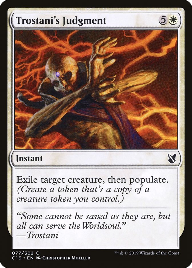 Trostani's Judgment [Commander 2019] Magic: The Gathering