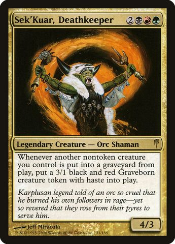 Sek'Kuar, Deathkeeper [Coldsnap] Magic: The Gathering