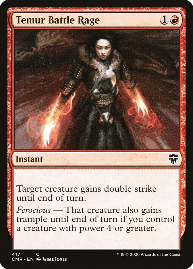 Temur Battle Rage [Commander Legends] Magic: The Gathering