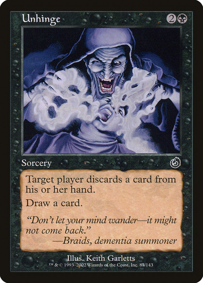 Unhinge [Torment] Magic: The Gathering