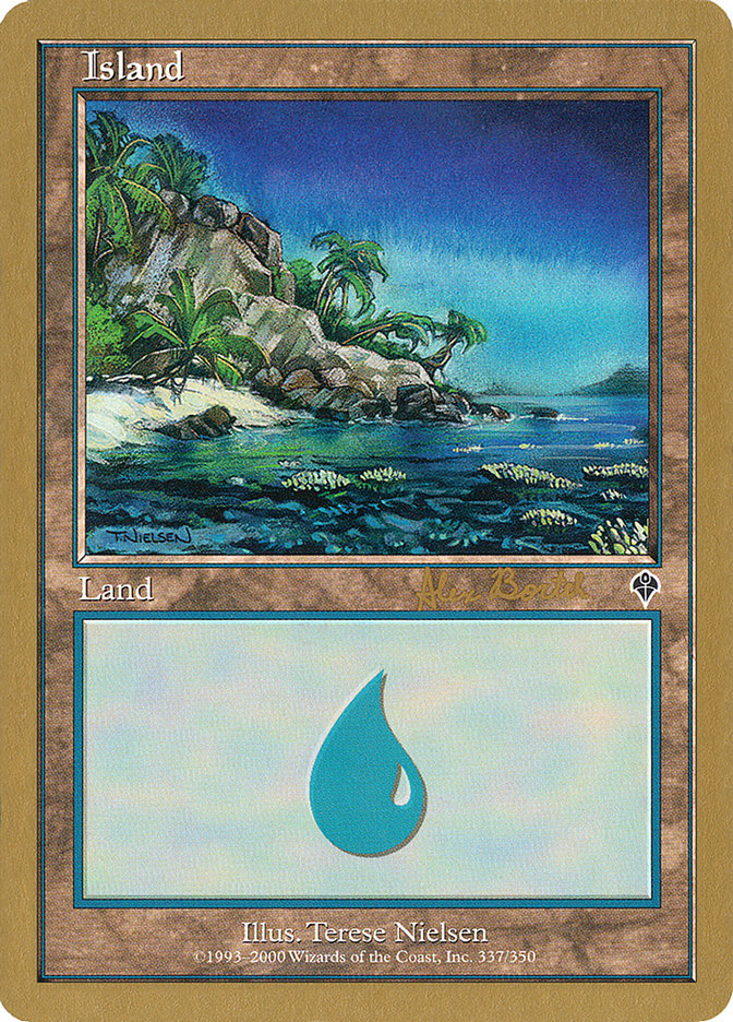 Island (ab337) (Alex Borteh) [World Championship Decks 2001] Magic: The Gathering