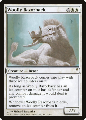 Woolly Razorback [Coldsnap] Magic: The Gathering