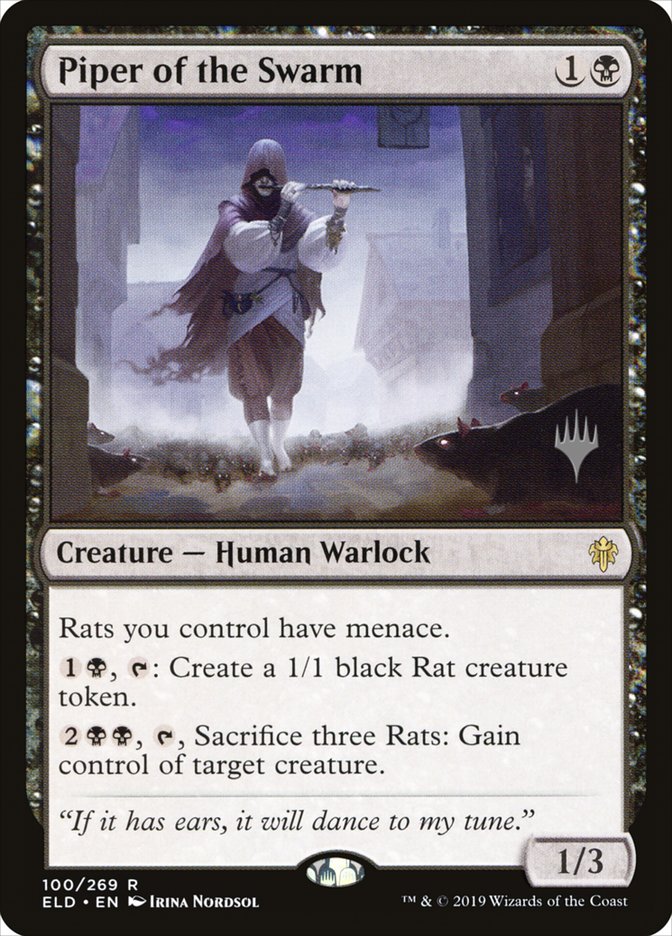 Piper of the Swarm (Promo Pack) [Throne of Eldraine Promos] Magic: The Gathering
