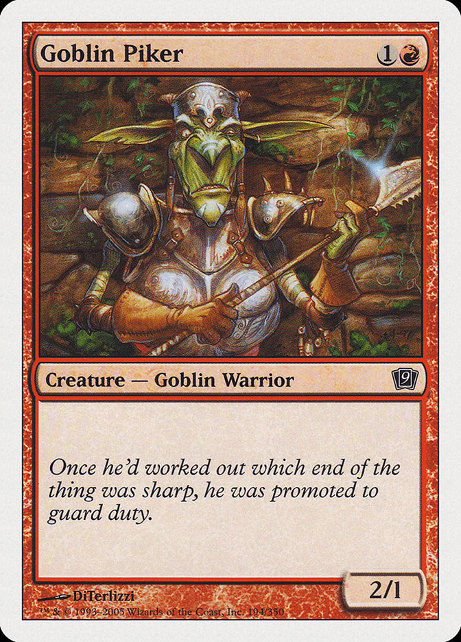 Goblin Piker [Ninth Edition] Magic: The Gathering