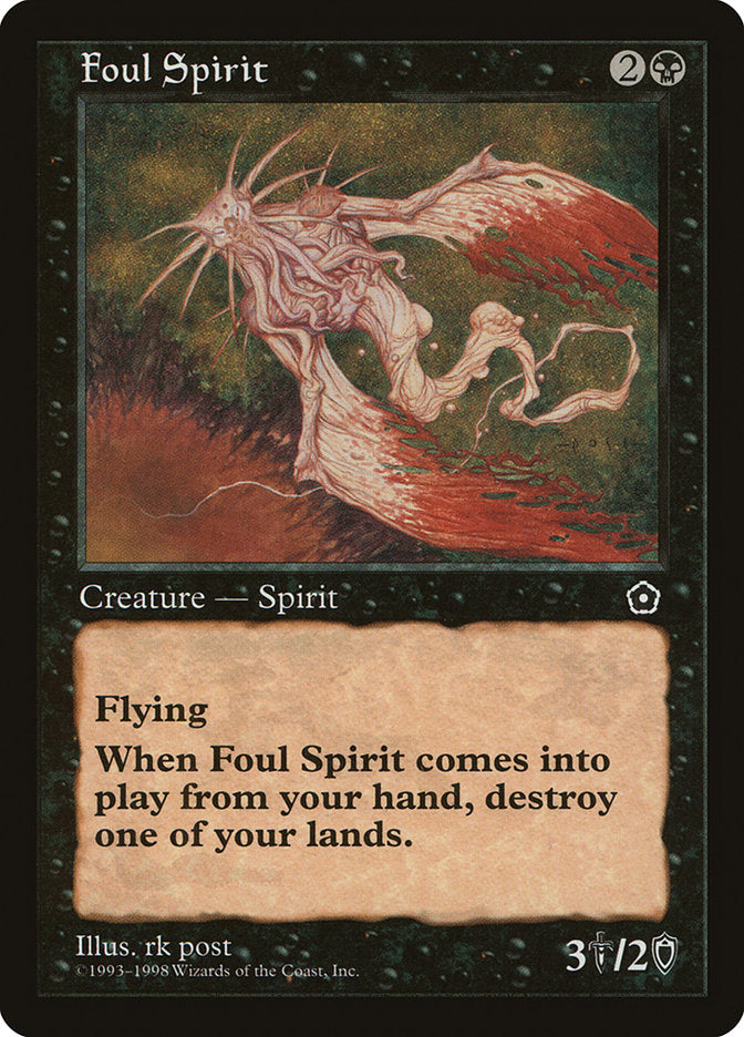 Foul Spirit [Portal Second Age] Magic: The Gathering