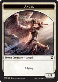 Angel // Soldier Double-Sided Token [Commander 2018 Tokens] Magic: The Gathering