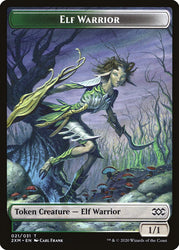 Myr (007) // Elf Warrior Double-Sided Token [Double Masters Tokens] Magic: The Gathering