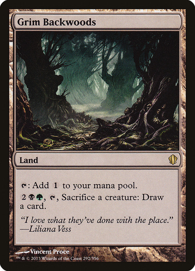 Grim Backwoods [Commander 2013] Magic: The Gathering