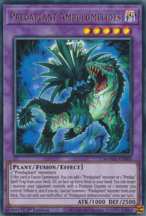 Predaplant Ambulomelides [MAMA-EN065] Ultra Rare Yu-Gi-Oh!